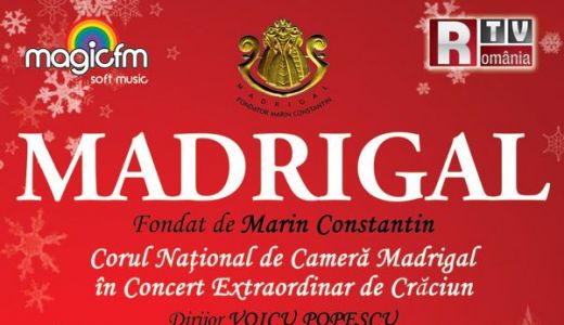 Corul MADRIGAL – concert extraordinar de Crăciun, pe 15 decembrie la Ateneul Român.