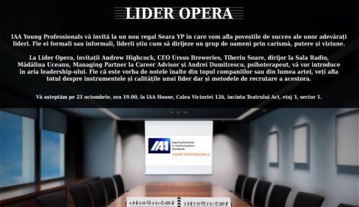 Lider Opera: O seară YP despre Leadership.
