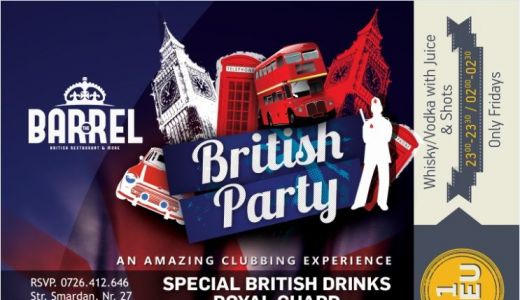 British Party la clubul The Barrel din centrul vechi.