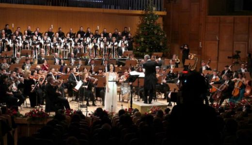 FOTO. Angela Gheorghiu a susţinut un concert extraordinar de Crăciun la Sala Radio.