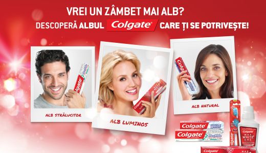 Descopera albul Colgate care ti se potriveste!
