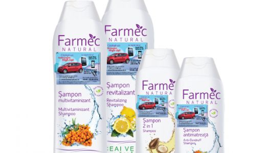 Castiga o masina cu noile sampoane Farmec Natural!