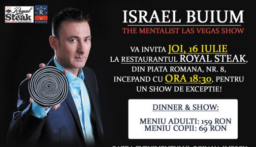 Roxana Iliescu: "Israel Buium aduce show-ul din Las Vegas in Bucuresti!"